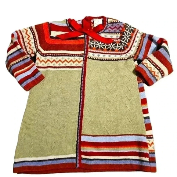 Hanna Andersson Cotton Size 80 ( 2) Mixed Fairisle Print - Picture 1 of 5